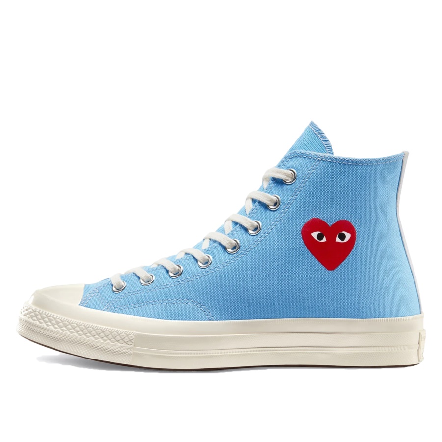 Chuck Taylor All-star Anii 70 Hi Comme Des Garcons Joacă Klekt Albastru Strălucitor