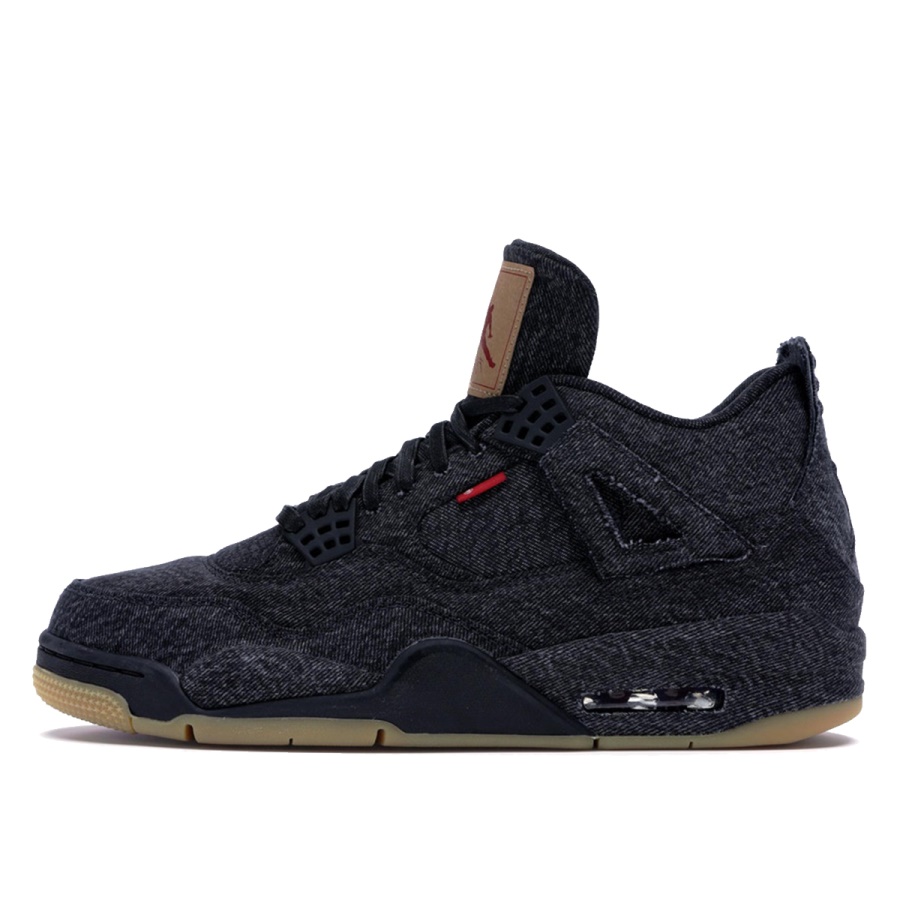 Klekt X Levis Nike Aj Iv 4 Denim Levis Negru/negru (etichetă Goală)