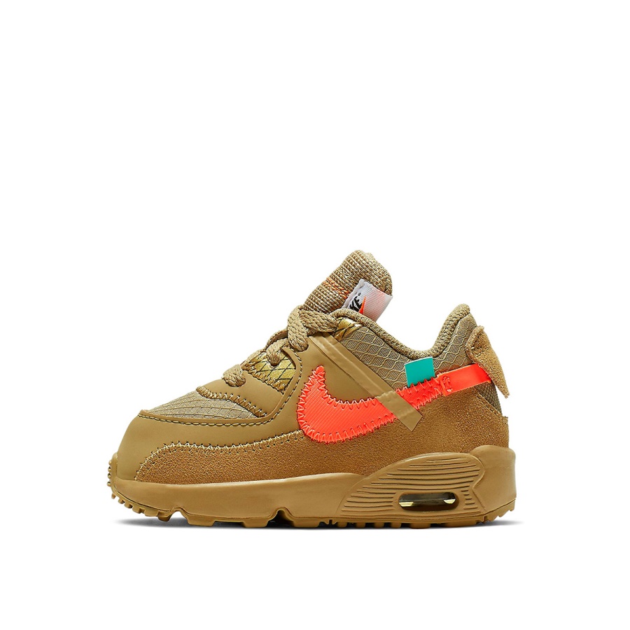 Klekt X Off White Air Max 90 Desert Minere (copil Mic)