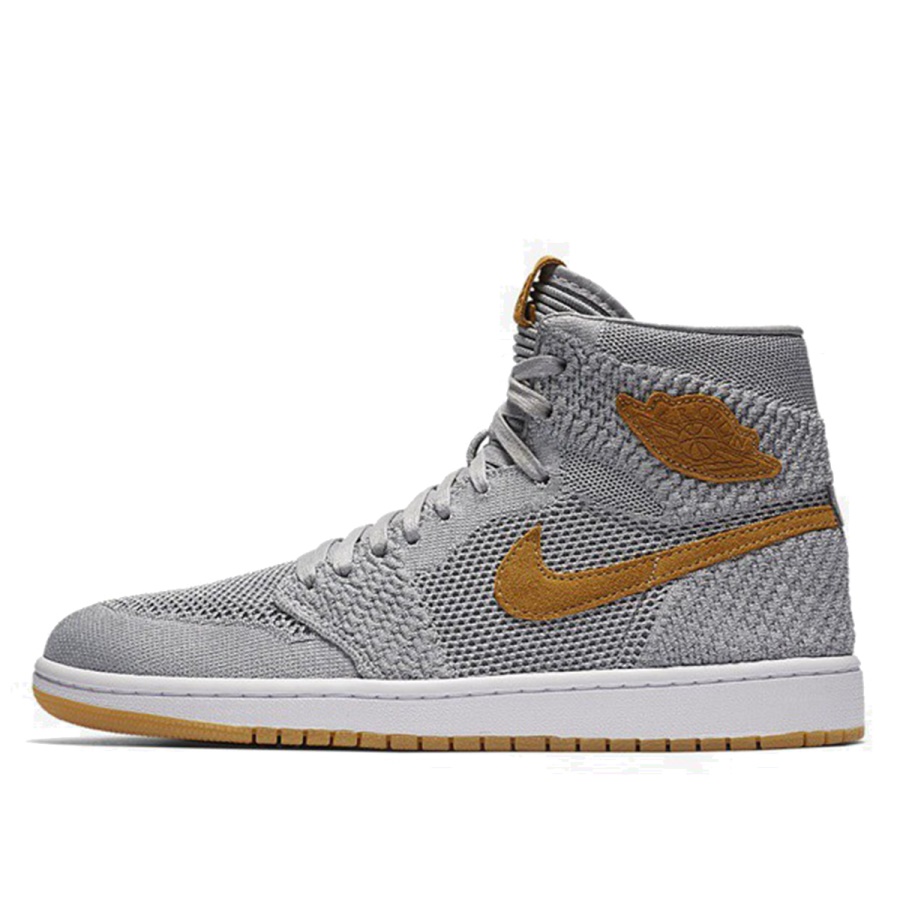 Nike Aj I 1 Retro High Flyknit Wolf Grey Klekt