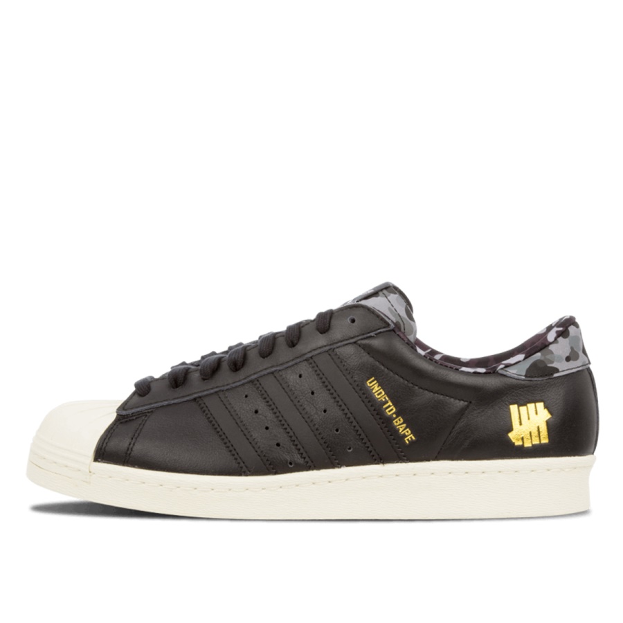 Superstar Anii 80 Neînvins Undftd Bape Black Klekt