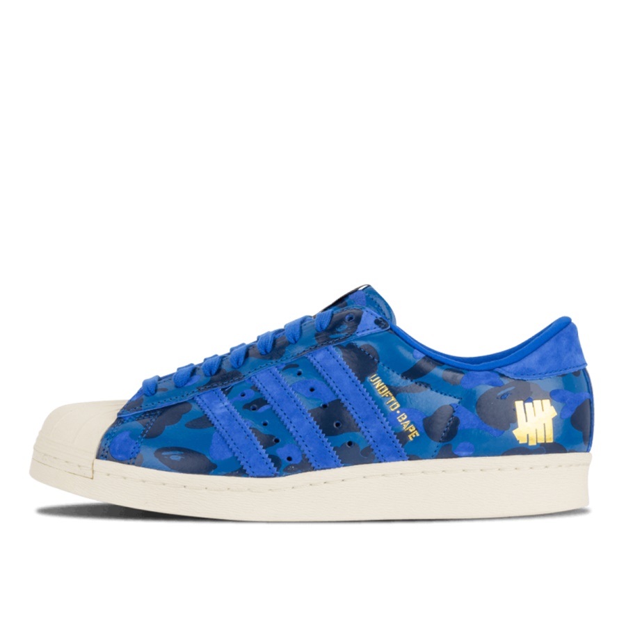 Superstar Anii 80 Neînvins Undftd Bape Blue Camo Klekt