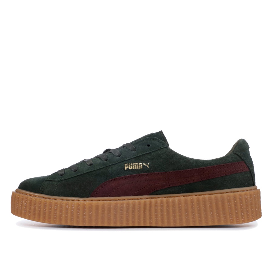 Femei X Fenty Creepers Rihanna Suede Verde Klekt