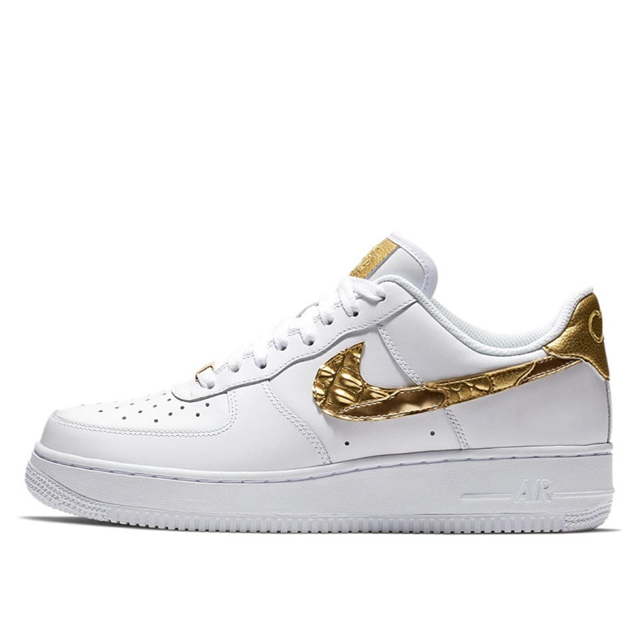 Klekt Air Force 1 Low White Cr7 Christiano Ronaldo Golden Patchwork