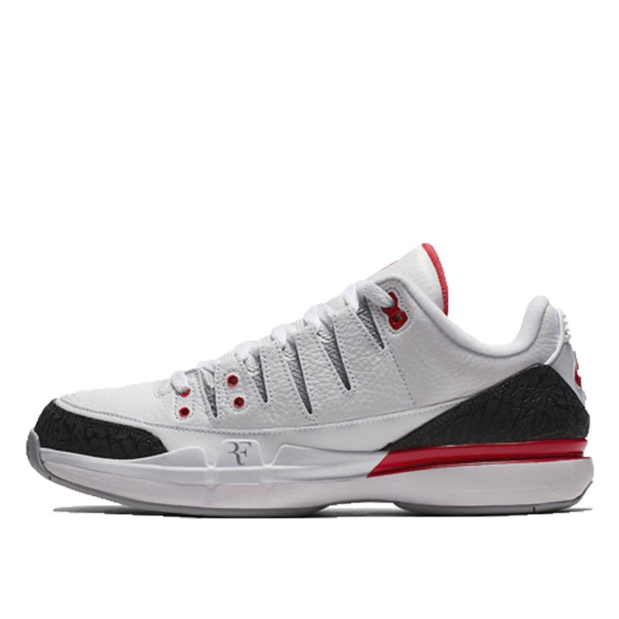 Klekt Nike Zoom Vapor Air Jordan Iii 3 Rf Roger Federer Alb Roșu Foc