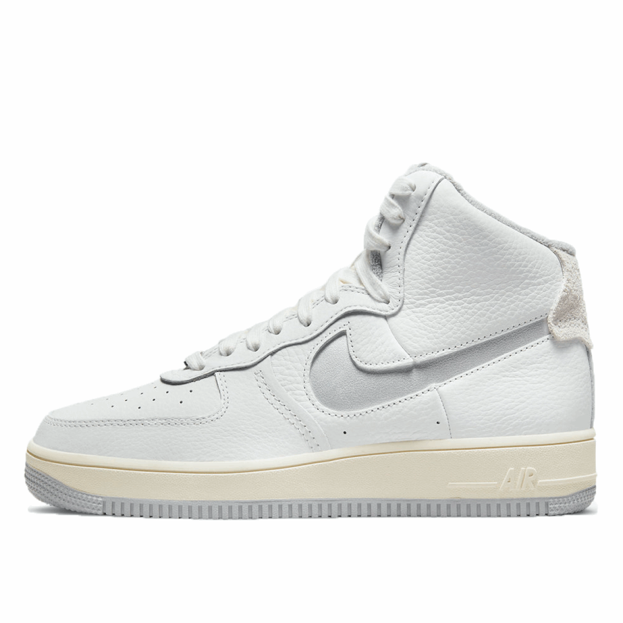 Air Force 1 High Fără Bretele Alb Gri Klekt