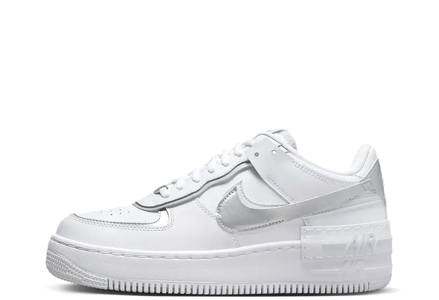 Air Force 1 Wmns Shadow White Metalic Silver Klekt