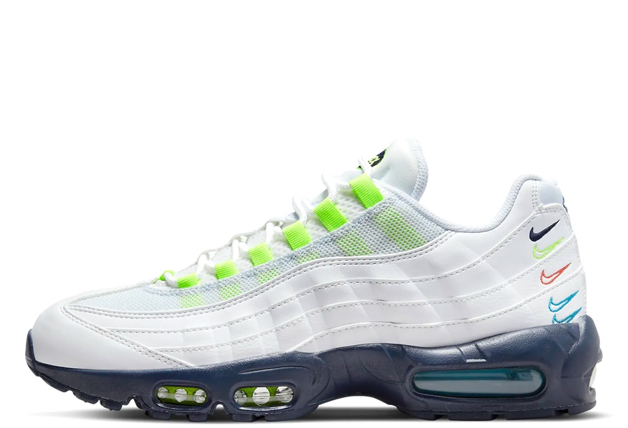 Klekt Air Max 95 Alb Multi-swoosh