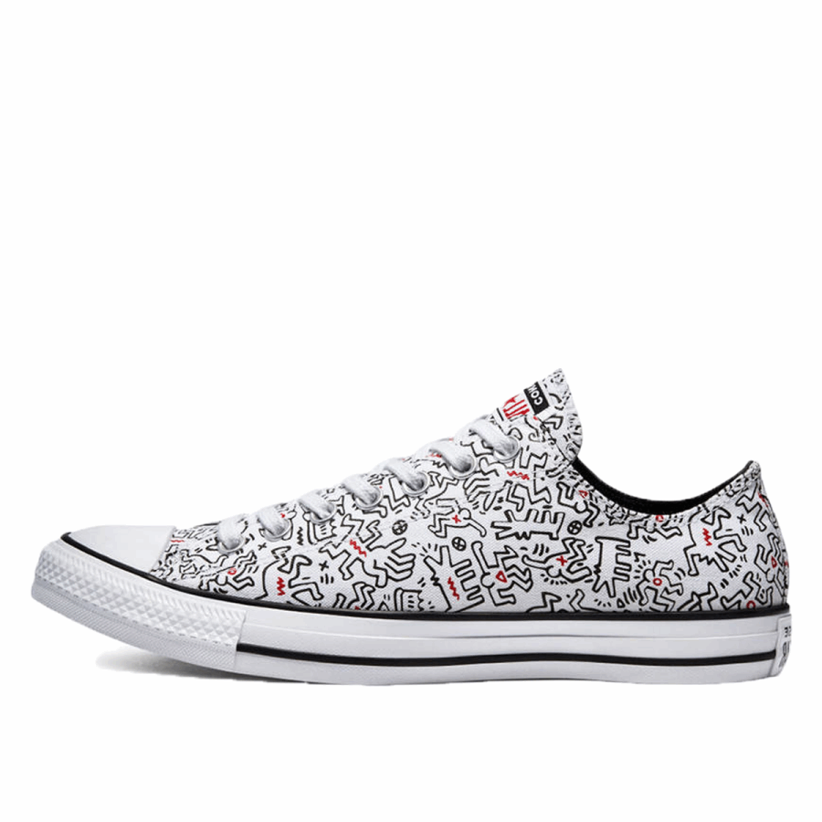 Klekt X Keith Haring Chuck Taylor All Star Low Top Negru Alb